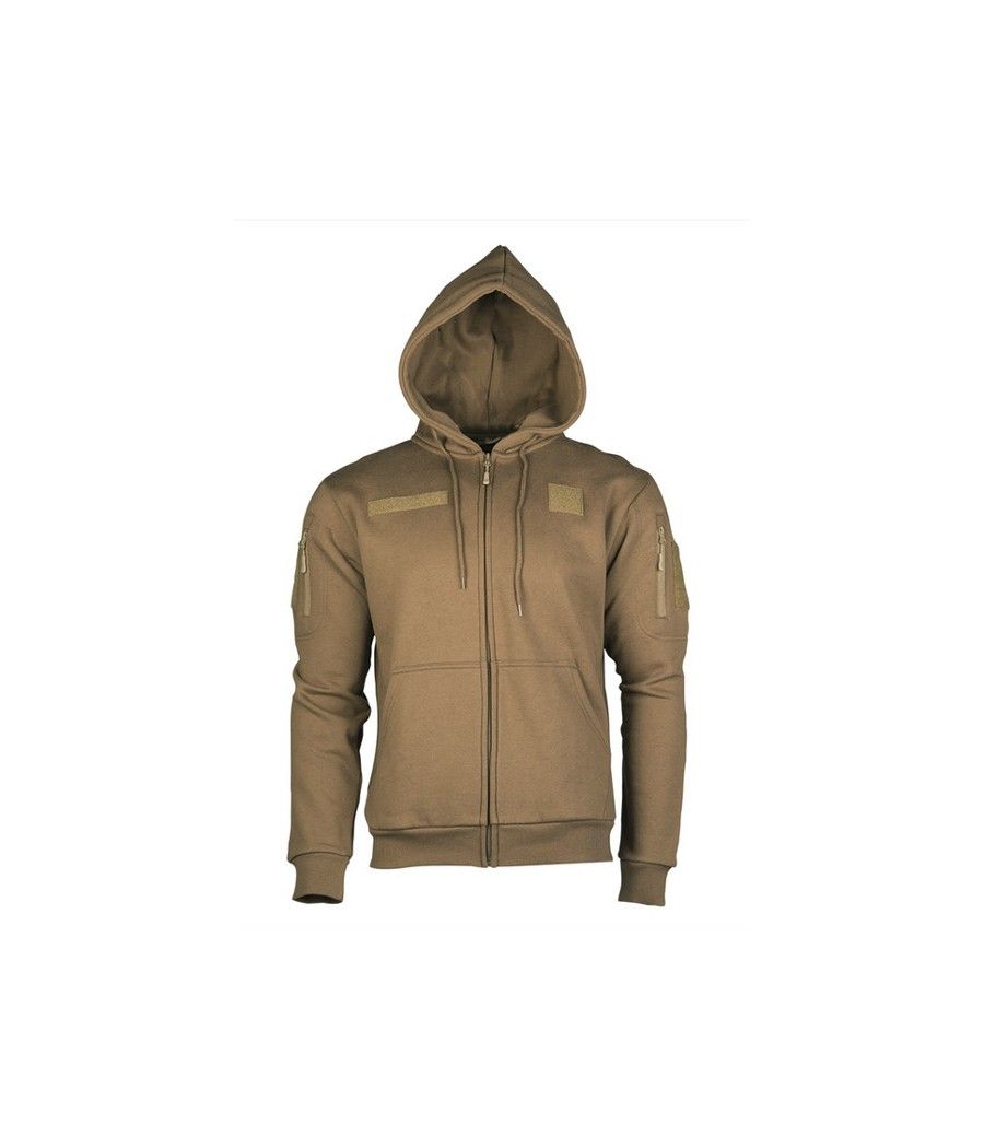 SWEAT SHIRT TACTIQUE A CAPUCHE COYOTE