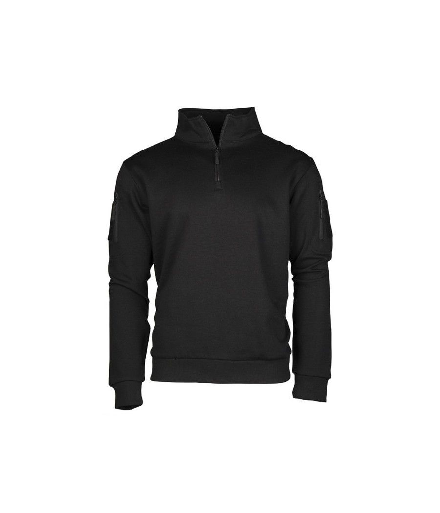 SWEAT SHIRT TACTIQUE ZIP NOIR