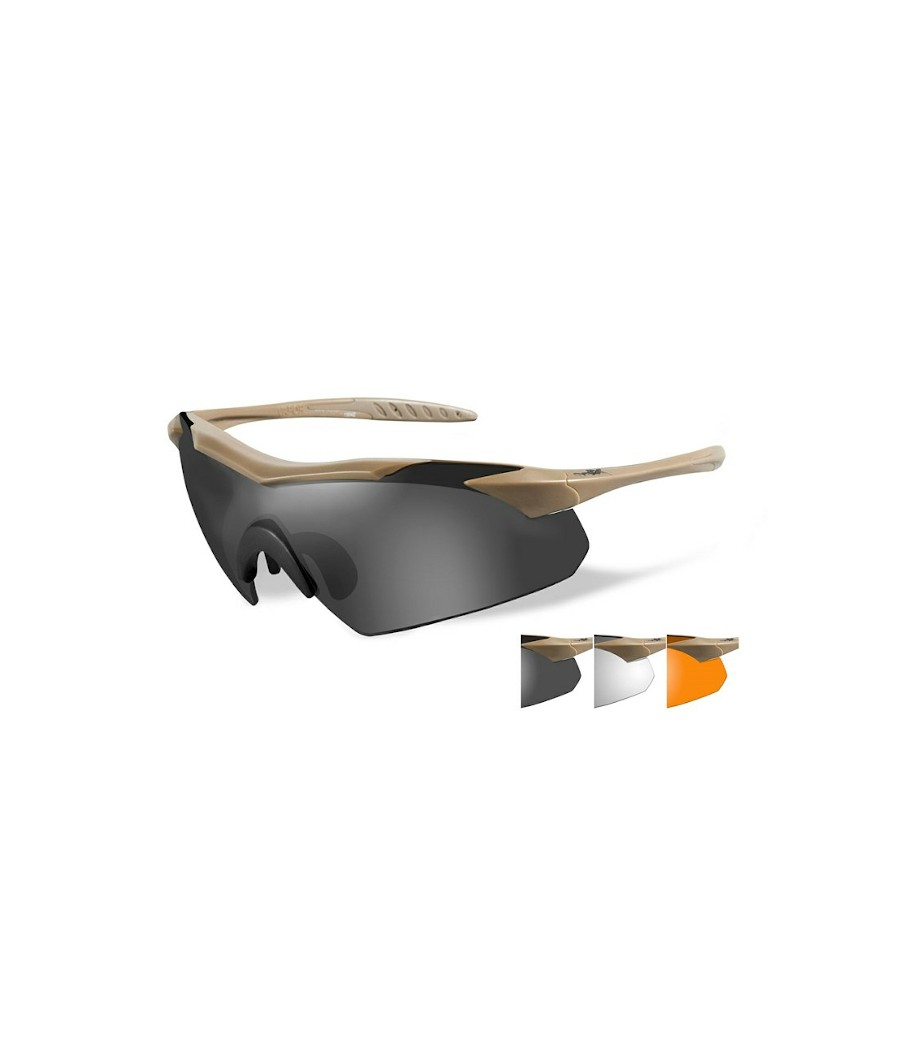 LUNETTES BALISTIQUES VAPOR SABLE WILEY X 3 ECRANS LUNETTES BALISTIQUES VAPOR SABLE WILEY X 3 ECRANS