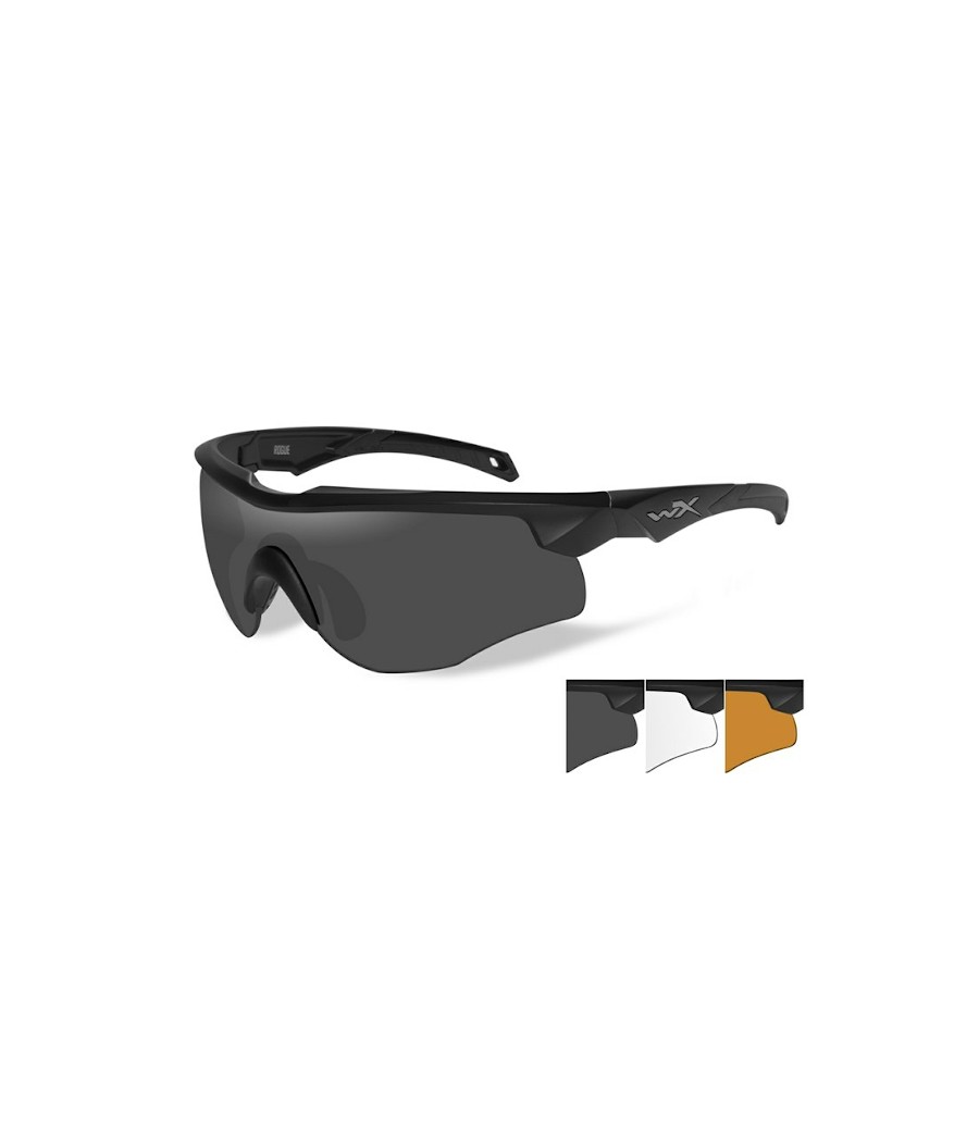 LUNETTES BALISTIQUES ROGUE NOIR 3 ECRANS WILEY X
