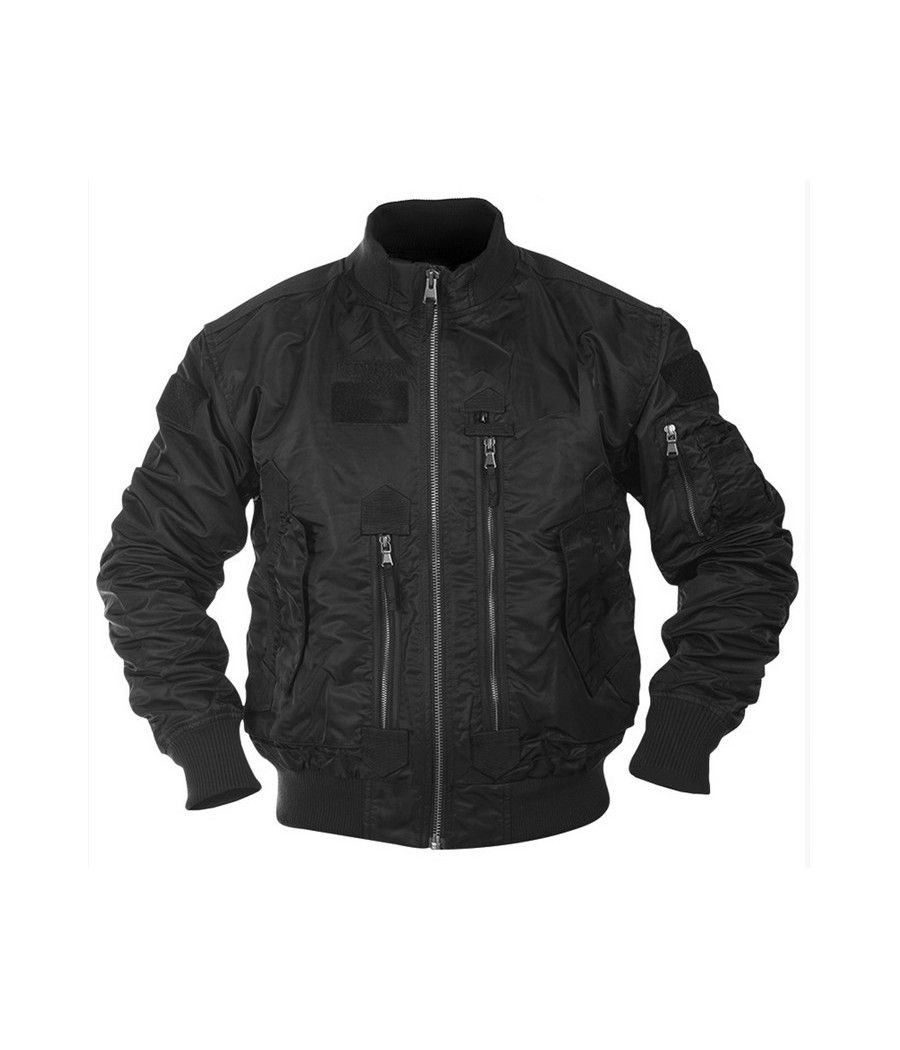 BLOUSON US TACTIQUE NOIR BLOUSON US TACTIQUE NOIR