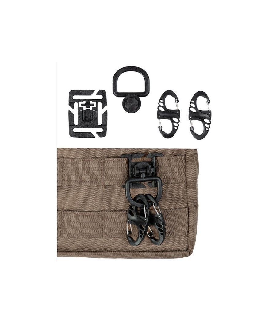 SET DE MOUSQUETON TACTIQUE NOIR