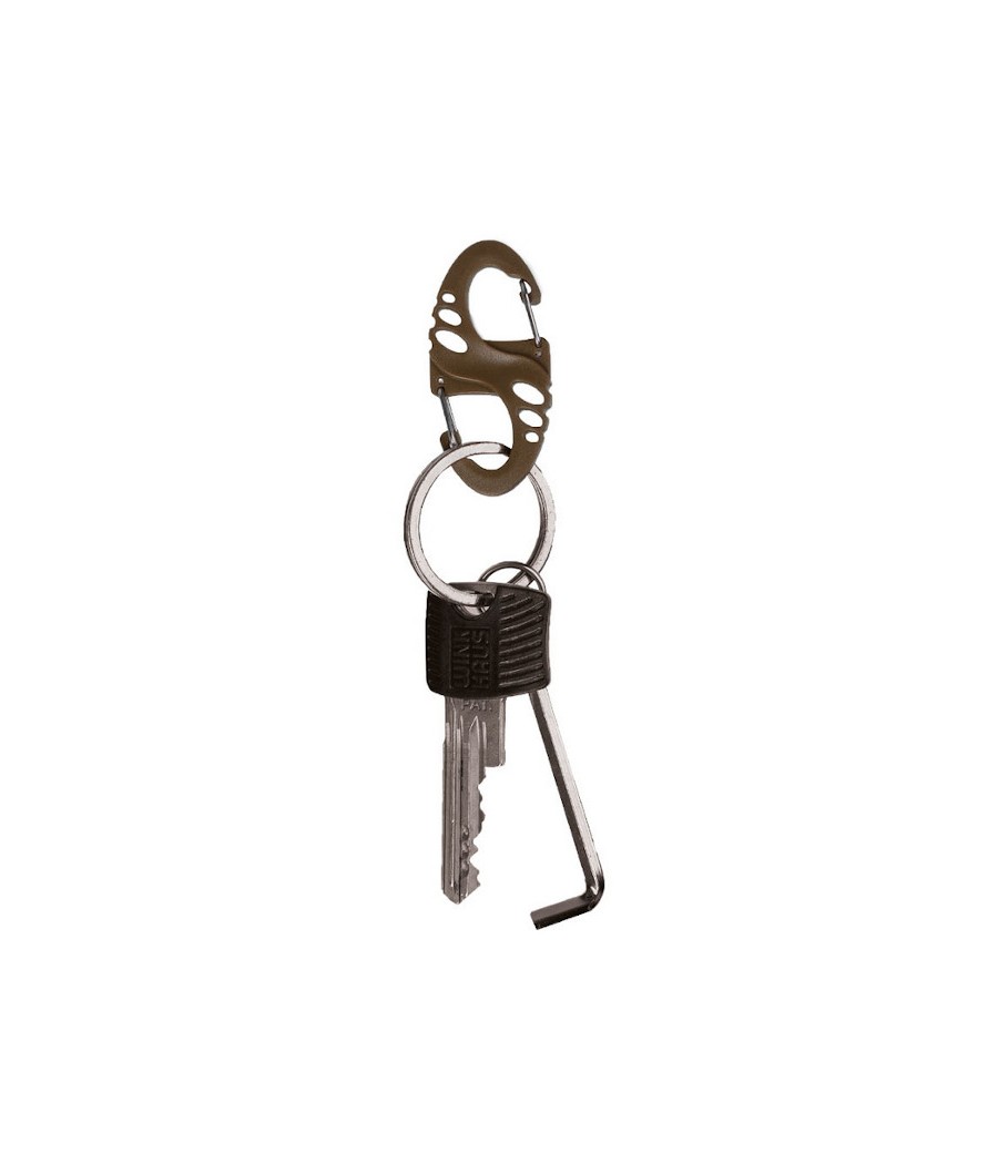 LOT DE 10 MOUSQUETONS TACTICAL COYOTE