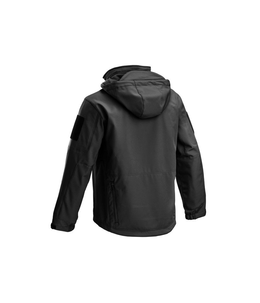 VESTE SOFTSHELL TACTIQUE NOIR DEFCON 5