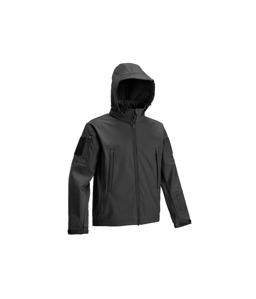 VESTE SOFTSHELL TACTIQUE NOIR DEFCON 5 VESTE SOFTSHELL TACTIQUE NOIR DEFCON 5
