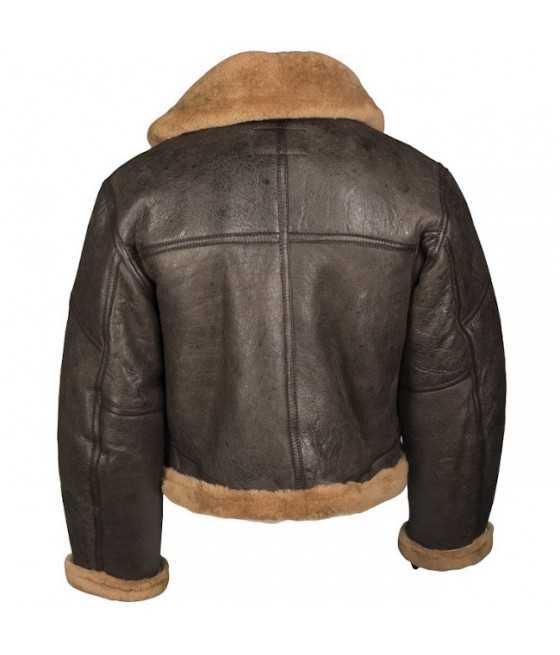 Veste aviation militaire britannique style vintage de dos
