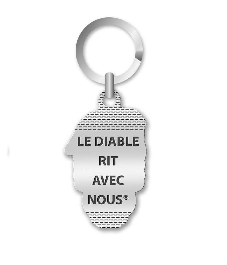 PORTE CLE LE DIABLE RIT COLO DOS